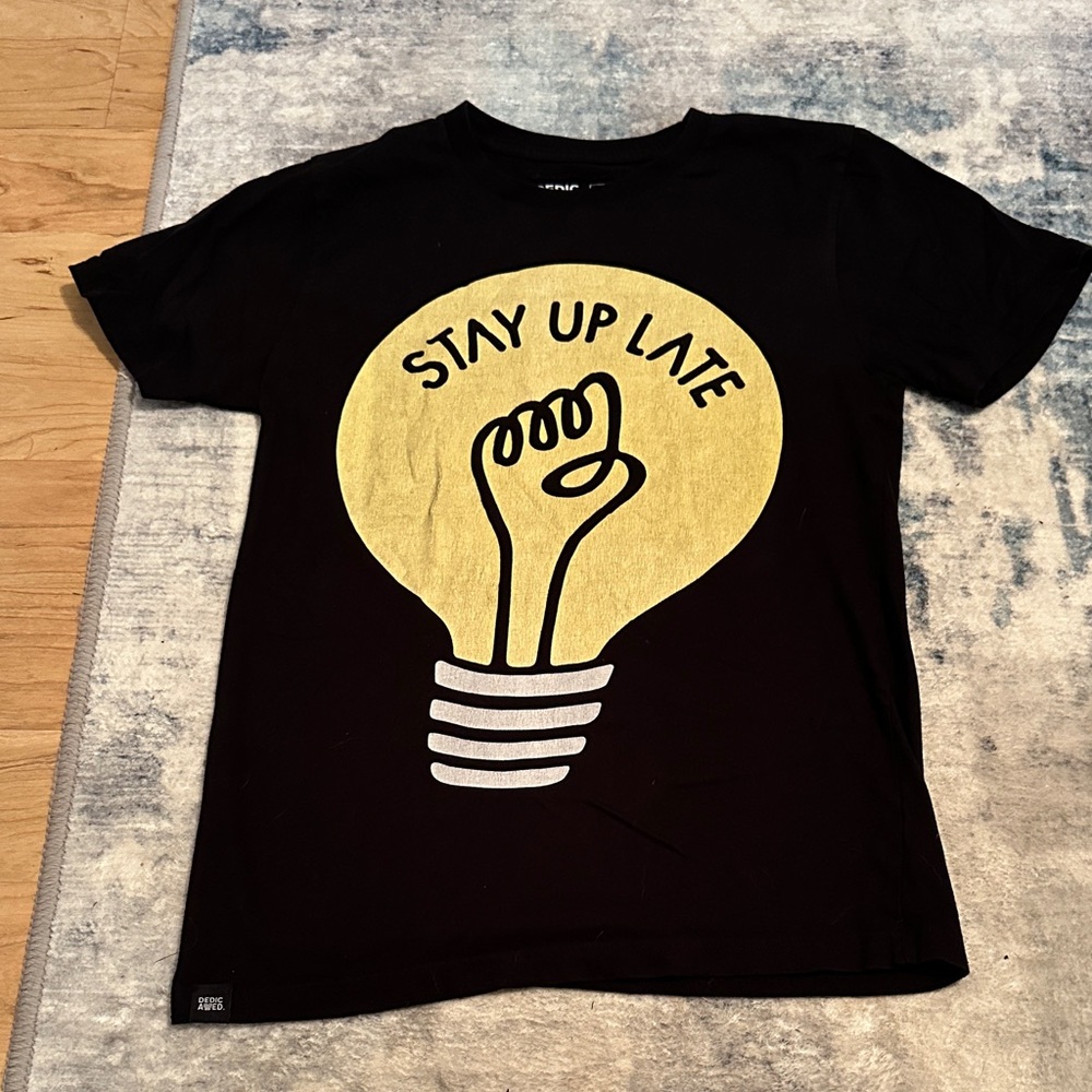 Stay Up Late Black Kids T-Shirt